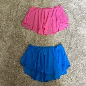 Wear Moi Pink and Blue Mesh Ballet Skirts, Size XS/S, $5 for 1 and $10 for both